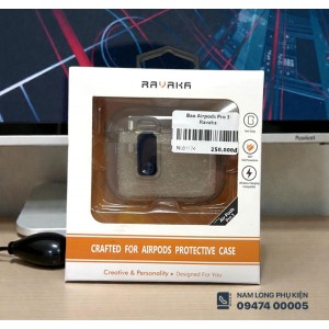 Bao Airpods Pro 3 trong suốt Ravaka Cara